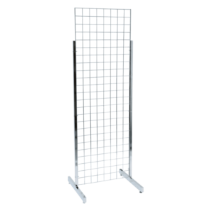 Gridwall Mesh Two Way Display Stand with Large Legs