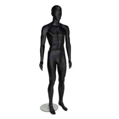 GAM321 Male Mannequin - Abstract - Matt Black