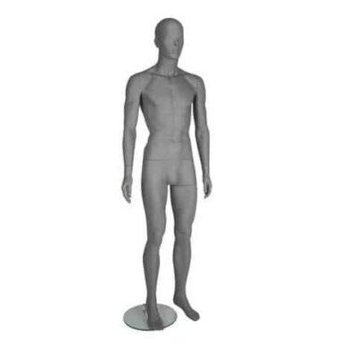 GAM341 Male Mannequin - Abstract - Matt Grey