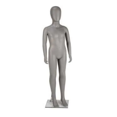 GEC342 Child Mannequin - Egg Head - Matt Grey - 1300mm