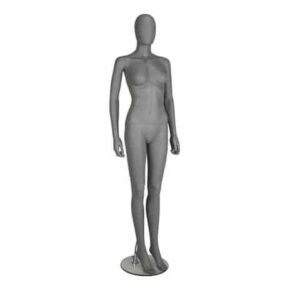 GEF341 Female Mannequin - Egg Head - Matt Grey