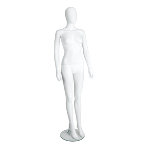 GEF301 Female Mannequin Egg Head Matt White