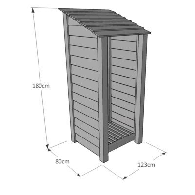 Greetham 6ft Tool Store Dimensions