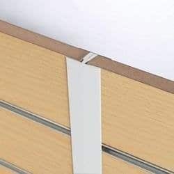 H Section Slatwall Edge Image White