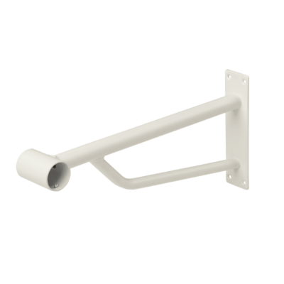 R157B - Projection Bracket for 25mm Tube - White