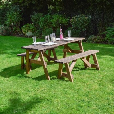 Oakham Picnic Table And Bench Set - Image 2