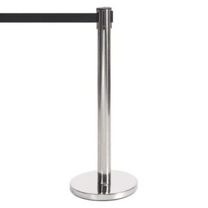 R1901 Black Retractable Barrier