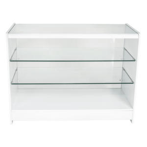 R1509 R1511 Full Vision Showcase Display Counter - White