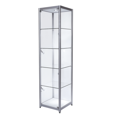 R1558 R1559 R1560 R1561 Single Door Aluminium Tower Showcase