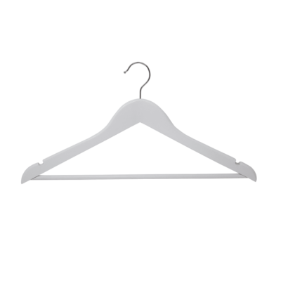 R1007A White Wooden Coat Hangers