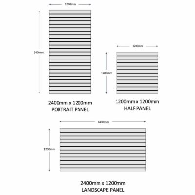 Choice of Slatwall Panel Sizes