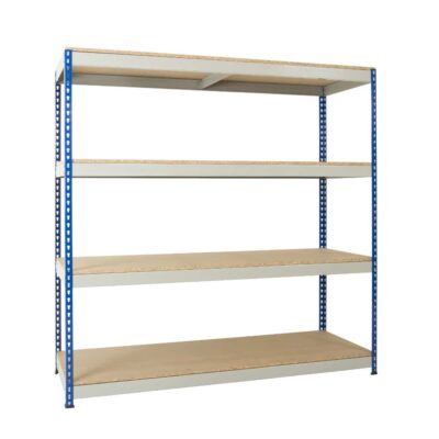 Heavy Rivet Racking - 4 Levels - Grey Beams