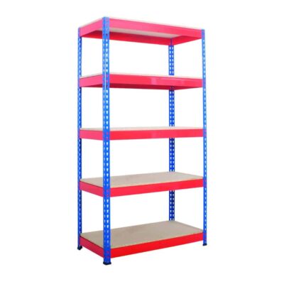 Heavy Rivet Racking - 5 Levels - Orange Beams