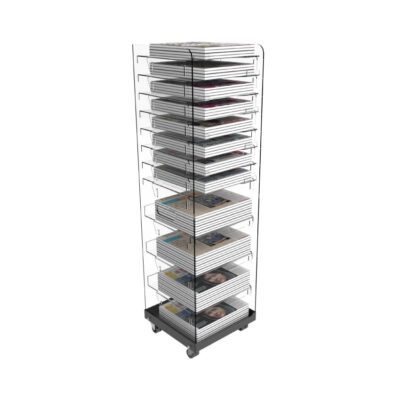 B001035 Multi Volume Newspaper Tower Display