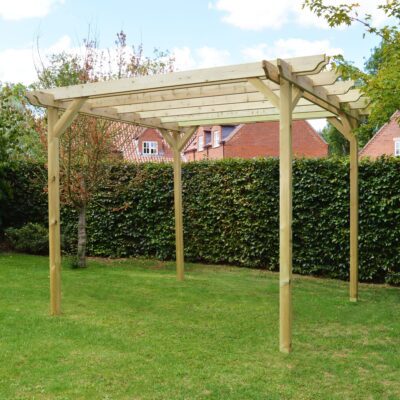 Double Garden Pergola - Light Green 01