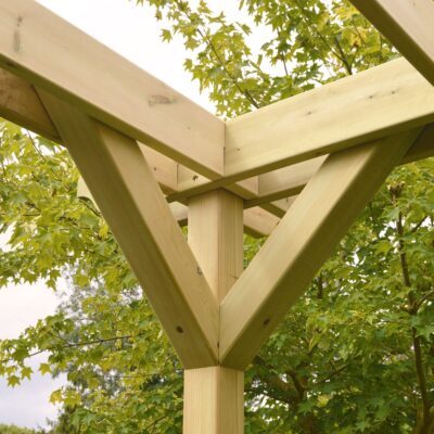 Double Premium Pergola - Light Green - Detail - Brace