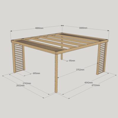 Panel Pergola - 3000mm x 4800m