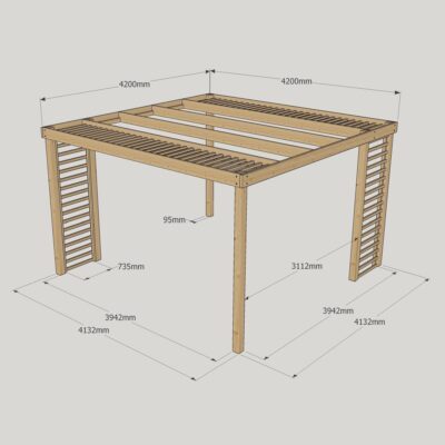 Panel Pergola - 4200mm x 4200mm