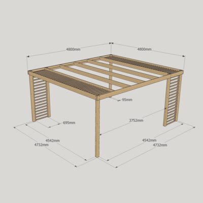 Panel Pergola - 4800mm x 4800mm