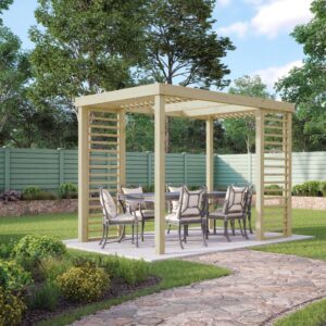 Panel Pergola - Light Green - Front Left