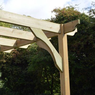 Premium Pergola - Brace Detail - Light Green