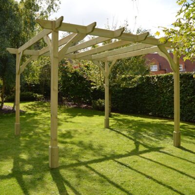 Premium Pergola - Light Green - Front Left 03