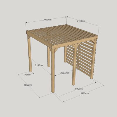 Shade Pergola - 2400mm x 3000mm