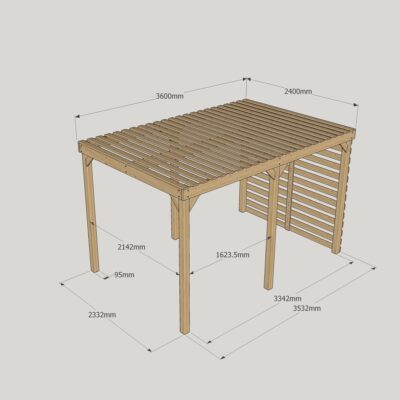 Shade Pergola - 2400mm x 3600mm