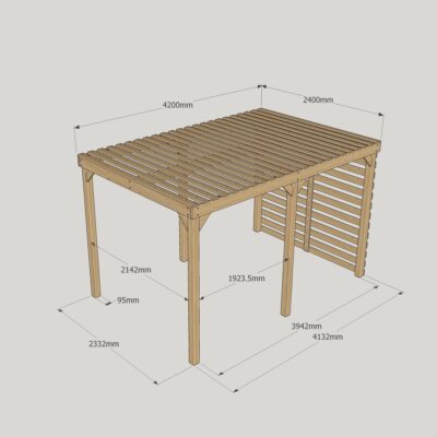 Shade Pergola - 2400mm x 4200mm