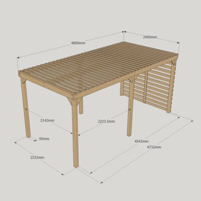 Shade Pergola - 2400mm x 4800mm