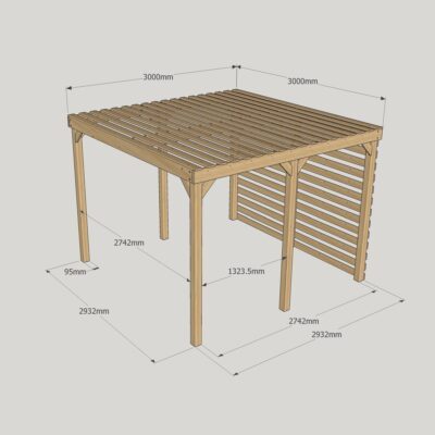 Shade Pergola - 3000mm x 3000mm