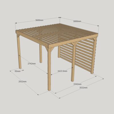 Shade Pergola - 3000mm x 3600mm