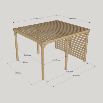 Shade Pergola - 3000mm x 4200mm