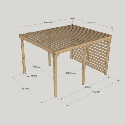 Shade Pergola - 3000mm x 4800mm