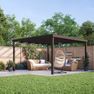 Box Pergola - Rustic Brown