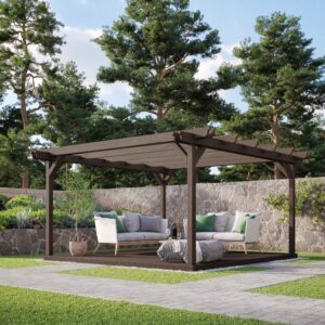 Double Garden Pergola with Decking