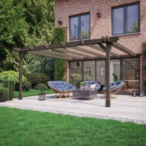 Wall Mounted Double Premium Pergola