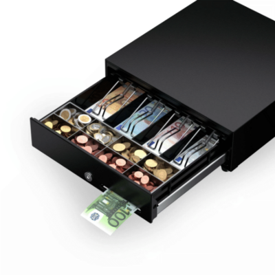 Heavy Duty EC-330 Baby Cash Drawer For POS Terminals - 24v Black 4