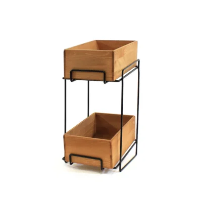 KT058 - Slim 2 Tier Counter Top Display Stand