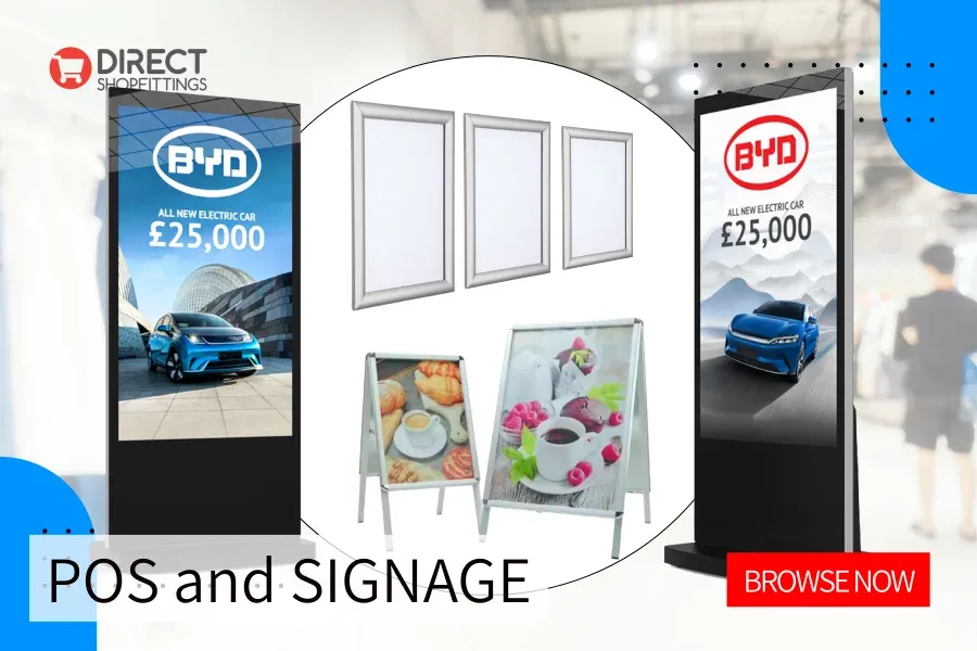 UK's leading suppliers of Retail Signage and Point of Sale - Snap Frames, Digital Signage and more