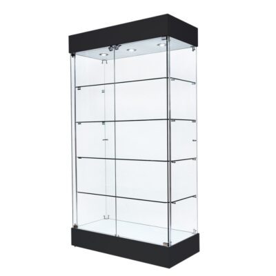 R1570 - Frameless Tower Showcase - Black