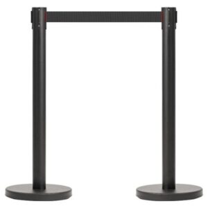 R1921 Black Retractable Barrier - Pack of 2