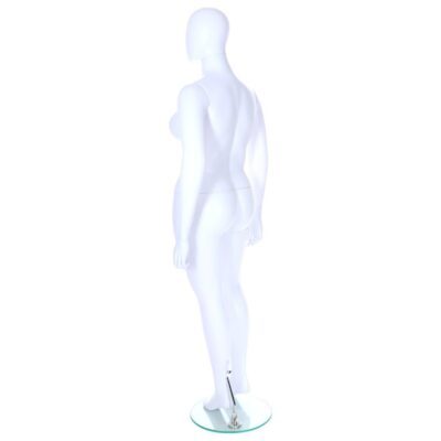 R349 Female Mannequin - Life Size - White Finish - Back Left View