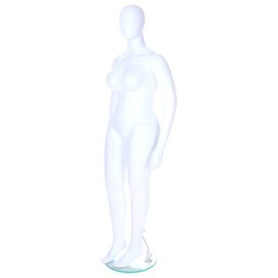 R349 Female Mannequin - Life Size - White Finish - Front Left View