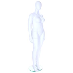 R349 Female Mannequin - Life Size - White Finish - Front Right View