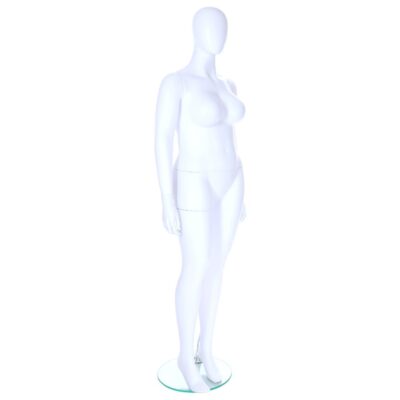 R349 Female Mannequin - Life Size - White Finish - Front Right View