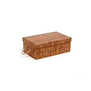 GP142 - Small Card Hamper Box - Wood Print