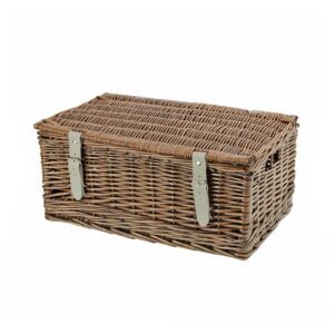 HA167 - 18 Inch Wicker Hamper Basket - Bronzed