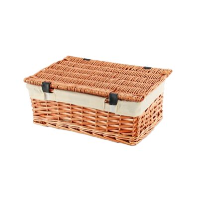 KT125N - 14 Inch Split Willow Hamper & Liner - Rear