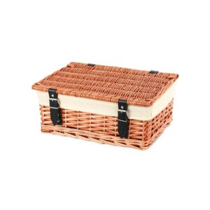 KT125N - 14 Inch Split Willow Hamper & Liner - Front